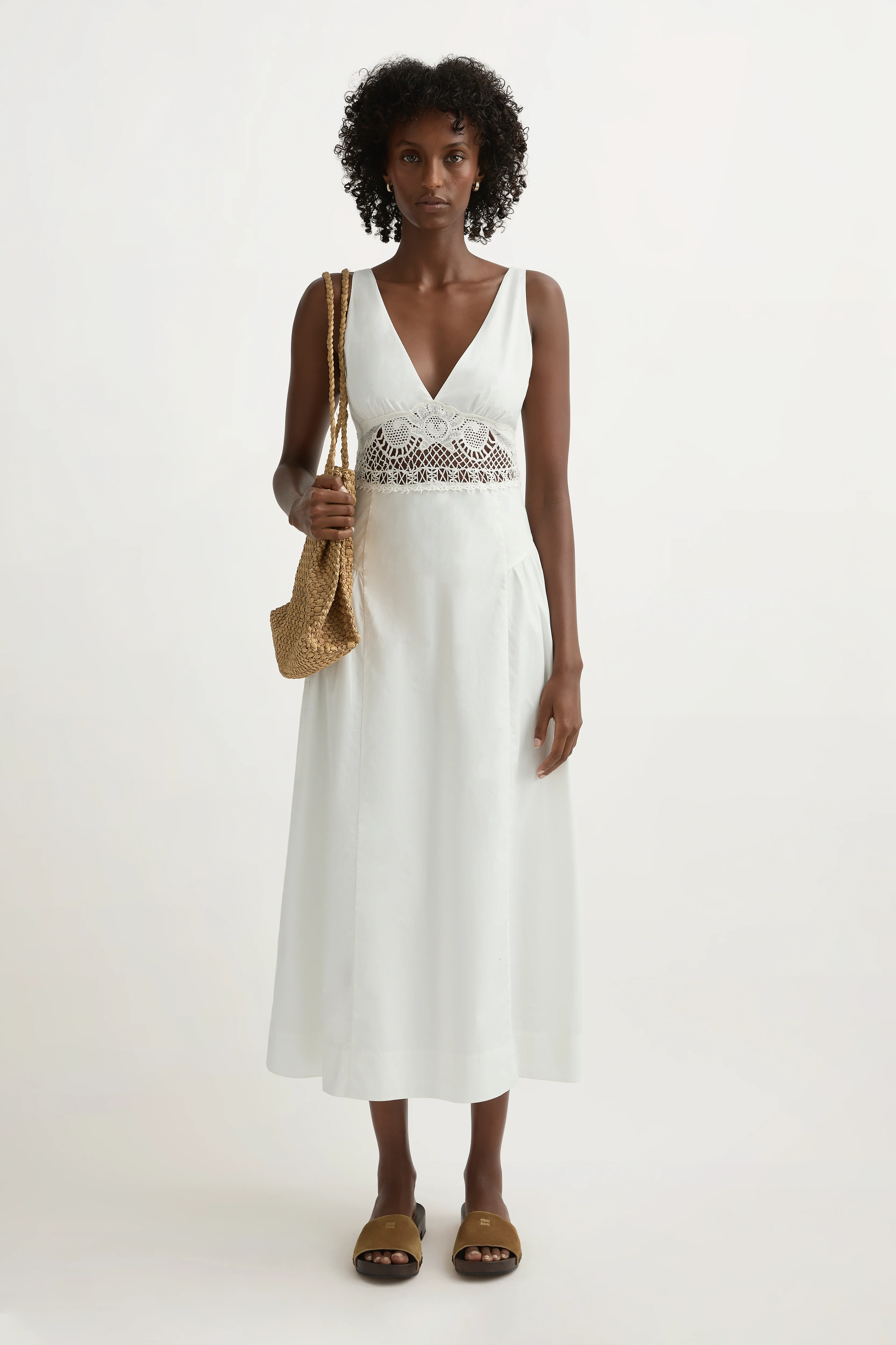 VEDA V-NECK DRESS